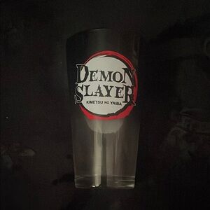 Black and Red Demon Slayer glass